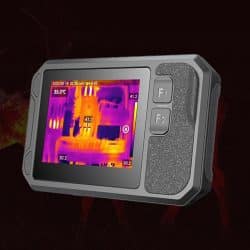 Handheld Pocket-sized Thermal Camera with 120×90 IR Resolution -20℃~400℃ Measurement Range 60mK NETD 50°×38° FOV IP54 6 Color palettes 3.5" LCD Display - Image 5