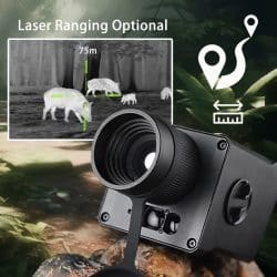 Mini Thermal Monocular Camera with Laser Rangefinder 256×192 Resolution <35mK NETD 8× Digital Zoom 13.8°×10.4° FOV 5 Color Palettes IP67 Waterproof - Image 2