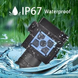 Mini Thermal Monocular Camera with Laser Rangefinder 256×192 Resolution <35mK NETD 8× Digital Zoom 13.8°×10.4° FOV 5 Color Palettes IP67 Waterproof - Image 3