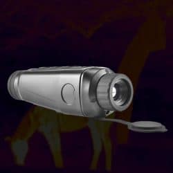 Thermal Imaging Monocular with External Screen 384×288 Resolution ≤35mK NETD 19mm Lens 1300m Detection Range 50Hz IP66 WiFi 32GB Storage Laser Indicator  800×600 OLED Display - Image 3