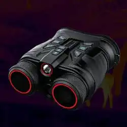5K Multispectral Thermal Binocular with 1000M Thermal Imaging, 96MP Photo Capture, 18X Digital Zoom, 850nm IR Illuminator & 5000mAh Battery