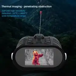 5K Multispectral Thermal Binocular with 1000M Thermal Imaging, 96MP Photo Capture, 18X Digital Zoom, 850nm IR Illuminator & 5000mAh Battery - Image 4