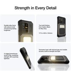 AGM G3 Pro 5G Thermal Rugged Phone with 12GB+512GB, 10000mAh Battery, MediaTek MTK7300 Processor, 64MP Rear Camera + 50MP Front Camera, 120Hz FHD+ Display - Image 2
