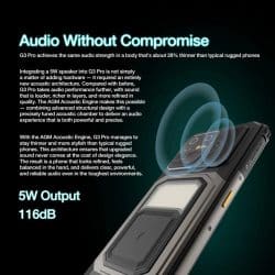 AGM G3 Pro 5G Thermal Rugged Phone with 12GB+512GB, 10000mAh Battery, MediaTek MTK7300 Processor, 64MP Rear Camera + 50MP Front Camera, 120Hz FHD+ Display - Image 5