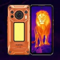 OUKITEL WP500 Ultra 5G Thermal Rugged Phone with 10000mAh Battery, MediaTek Dimensity 8300 Processor, 12GB+1TB Storage, 108MP + 8MP Night Vision Camera