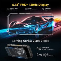 Ulefone Armor 27T Pro+ 5G Thermal Rugged Phone with 10600mAh Battery, MediaTek Dimensity 6300, 12GB+256GB, 50MP + 64MP Night Vision Cameras - Image 6