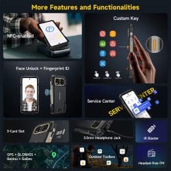 Ulefone Armor 27T Pro+ 5G Thermal Rugged Phone with 10600mAh Battery, MediaTek Dimensity 6300, 12GB+256GB, 50MP + 64MP Night Vision Cameras - Image 7